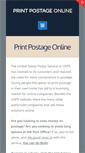 Mobile Screenshot of printingpostage.com