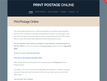 Tablet Screenshot of printingpostage.com